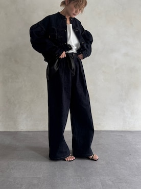 「LIVETART（リヴェタート）のアイテム」を使った、naturoさん（レディース・158cm）の春コーディネート