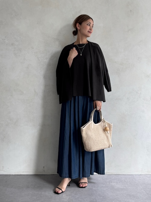 ビアズリー beardsley サラッとカーディガン ダークグレー 美品 BEARDSLEY（ビアズリー）の「サラッとカーディガン