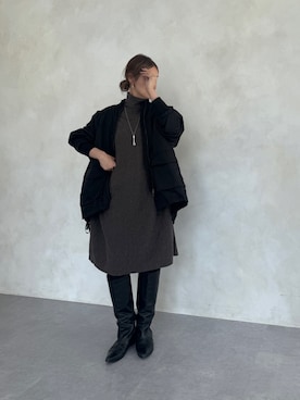 「アイテム（MA-1）」を使った、naturoさん（レディース・158cm）の夏コーディネート