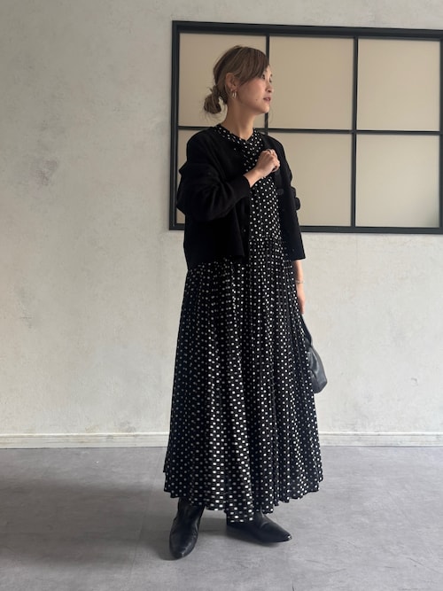 セール】ドットギャザーワンピース（ワンピース）｜BEARDSLEY