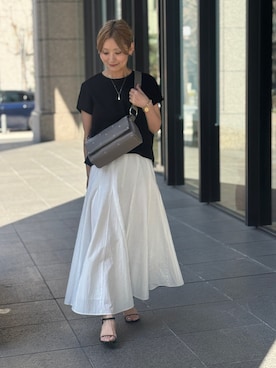 「LIVETART（リヴェタート）のアイテム」を使った、naturoさん（レディース・158cm）の春コーディネート