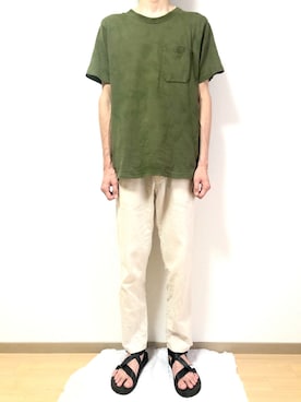 「Simplicite（サンプリシテ）のアイテム」を使った、maru.さん（メンズ・181cm）の夏コーディネート