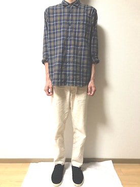 「Simplicite（サンプリシテ）のアイテム」を使った、maru.さん（メンズ・181cm）の秋コーディネート