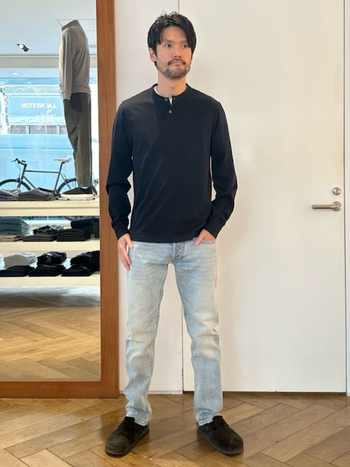 JAMES PERSE ジェームスパース クルーネックTシャツ 黄 1