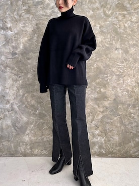 「NEUNA（ヌナ）のアイテム」を使った、roiさん（レディース・162cm）の冬コーディネート