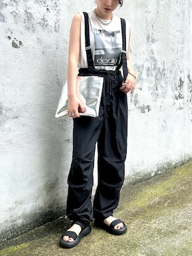 「GRL（グレイル）のアイテム（シューズ）」を使った、roiさん（レディース・162cm）の夏コーディネート