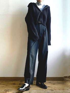「GRL（グレイル）のアイテム（トップス）」を使った、roiさん（レディース・162cm）の秋コーディネート