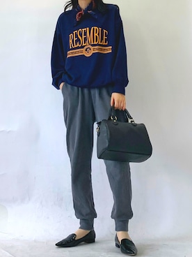 「ボストンバッグ」｜roiさん（レディース・162cm）の秋コーディネート