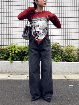 「HANNE（アン）のアイテム」を使った、roiさん（レディース・163cm）の夏コーディネート