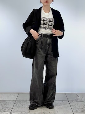 「アイテム（ファッション雑貨）」を使った、roiさん（レディース・163cm）の春コーディネート