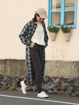 「アツいコーデ全部見せ」｜「アイテム（シャツワンピース）」を使った、Risaさん（レディース・163cm）の夏コーディネート