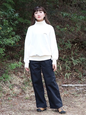 「KRIFF MAYER Lady's Collection（クリフメイヤーレディースコレクション）のアイテム」を使った、Risaさん（レディース・163cm）の秋コーディネート