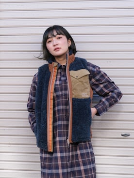 「KRIFF MAYER」｜Risaさん（レディース・163cm）の冬コーディネート