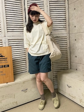 「KRIFF MAYER Lady's Collection（クリフメイヤーレディースコレクション）のアイテム（Tシャツ/カットソー）」を使った、Risaさん（レディース・163cm）の春コーディネート