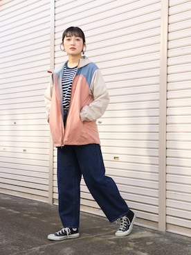 「KRIFF MAYER」｜Risaさん（レディース・163cm）の冬コーディネート