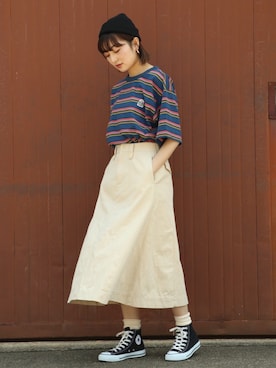 「KRIFF MAYER Lady's Collection（クリフメイヤーレディースコレクション）のアイテム」を使った、Risaさん（レディース・163cm）の春コーディネート