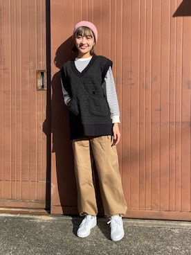 「KRIFF MAYER Lady's Collection（クリフメイヤーレディースコレクション）のアイテム」を使った、Risaさん（レディース・163cm）の秋コーディネート