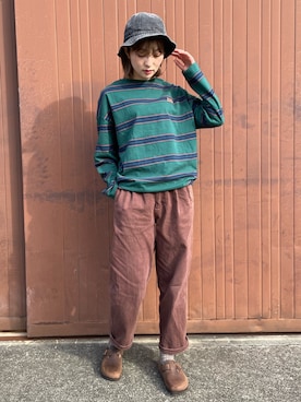 「KRIFF MAYER Lady's Collection（クリフメイヤーレディースコレクション）のアイテム（Tシャツ/カットソー）」を使った、Risaさん（レディース・163cm）の冬コーディネート
