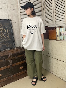 「KRIFF MAYER Lady's Collection（クリフメイヤーレディースコレクション）のアイテム」を使った、Risaさん（レディース・163cm）の夏コーディネート