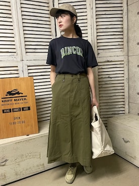 「KRIFF MAYER Lady's Collection（クリフメイヤーレディースコレクション）のアイテム」を使った、Risaさん（レディース・163cm）の春コーディネート