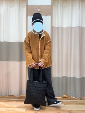 「Samansa Mos2（サマンサ モスモス）のアイテム（ジャケット/アウター）」を使った、とっちーさん（レディース・152cm）の秋コーディネート
