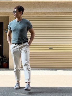 「PULL&BEAR（プルアンドベア）のアイテム（パンツ）」を使った、zipzipさん（メンズ・170cm）の秋コーディネート