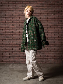 glamb（グラム）の「Tweed Safari JKT / ツイードサファリジャケット