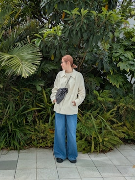 「ZARA（ザラ）のアイテム（パンツ）」を使った、Jinaさん（レディース・167cm）の春コーディネート