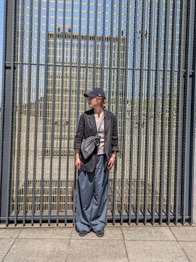 「ZARA（ザラ）のアイテム（パンツ）」を使った、Jinaさん（レディース・167cm）の春コーディネート