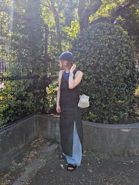 「anuke（アンヌーク）のアイテム」を使った、Jinaさん（レディース・167cm）の夏コーディネート