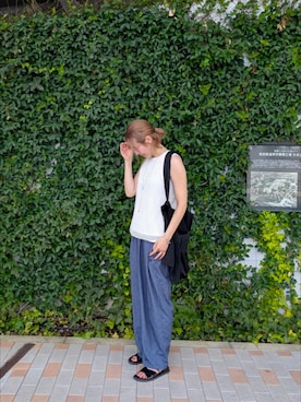 「JOURNAL STANDARD（ジャーナルスタンダード）のアイテム」を使った、Jinaさん（レディース・167cm）の夏コーディネート
