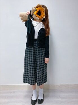 「H&M（エイチ・アンド・エム）のアイテム（ブルゾン）」を使った、Rinkaさん（レディース・160cm）の冬コーディネート