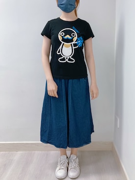「GIORDANO（ジョルダーノ）のアイテム」を使った、Rinkaさん（レディース・160cm）の夏コーディネート