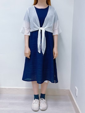 「VANS（バンズ）のアイテム（モカシン/デッキシューズ）」を使った、Rinkaさん（レディース・160cm）の秋コーディネート