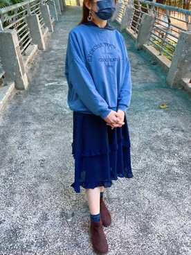 「6IXTY8IGHTのアイテム」を使った、Rinkaさん（レディース・160cm）の冬コーディネート