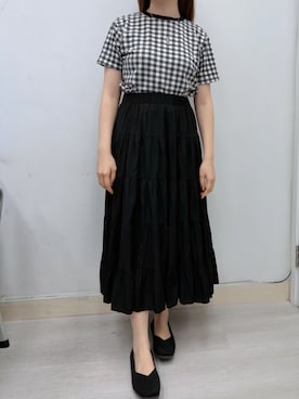 「アイテム（バレエシューズ）」を使った、Rinkaさん（レディース・160cm）の冬コーディネート