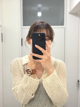 「EMMEL REFINES（エメルリファインズ）のアイテム（アクセサリー）」を使った、加藤（kato）さん（レディース・168cm）の冬コーディネート