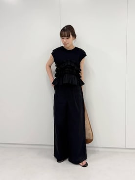 「EMMEL REFINES（エメルリファインズ）のアイテム」を使った、加藤（kato）さん（レディース・168cm）の夏コーディネート