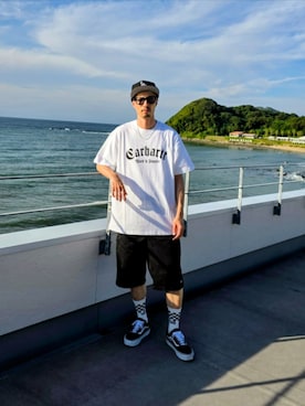 「アイテム（レッグウェア）」を使った、JUNICHIさん（メンズ・175cm）の秋コーディネート