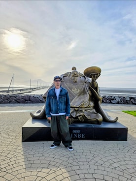 「Lee（リー）のアイテム（ジャケット/アウター）」を使った、JUNICHIさん（メンズ・175cm）の春コーディネート