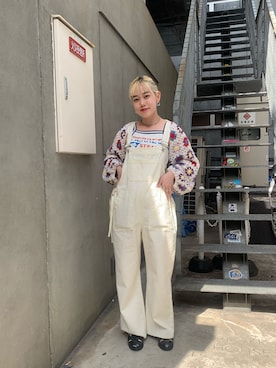 「HELLO.SANFRANCISCO（ハローサンフランシスコ）のアイテム（オールインワン・サロペット）」を使った、itmh99さん（レディース・158cm）の春コーディネート