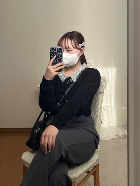 「onetome（ワントゥーミー）のアイテム」を使った、ココネさん（レディース・159cm）の冬コーディネート