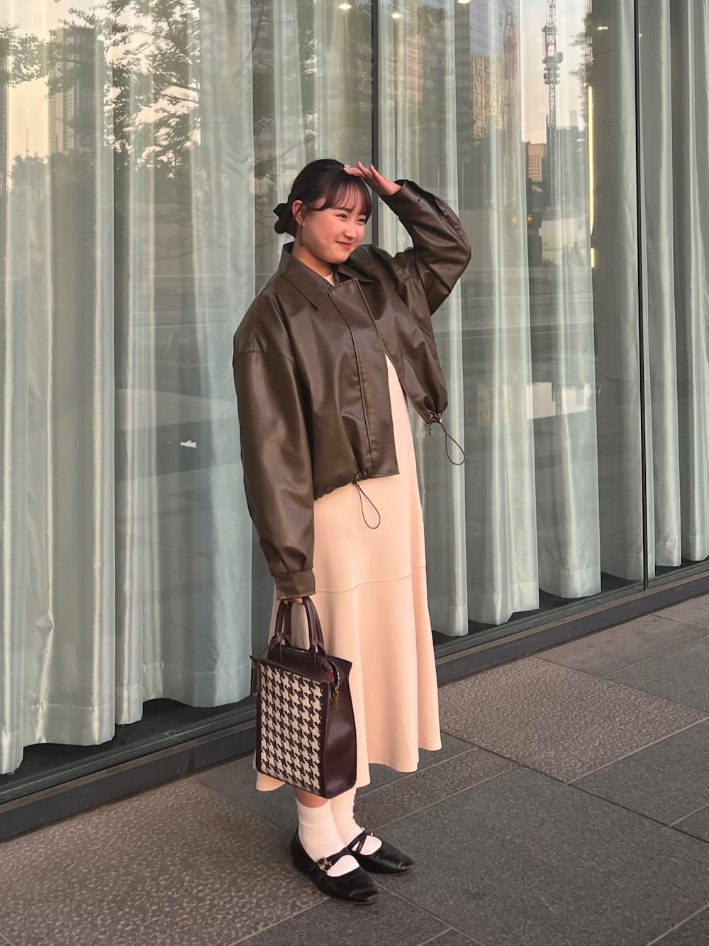 25ss✨未使用タグ付 ファーファー ラッフルデザインドレス ワンピース ミント 25ss✨未使用タグ付 ファーファー ラッフルデザインドレス