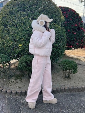 「NICE CLAUP（ナイスクラップ）のアイテム」を使った、ゆゆゆ（母。時々、娘）さん（レディース・153cm）の冬コーディネート