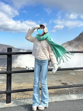 「JUSGLITTY（ジャスグリッティー）のアイテム」を使った、ゆゆゆ（母。時々、娘）さん（レディース・153cm）の冬コーディネート