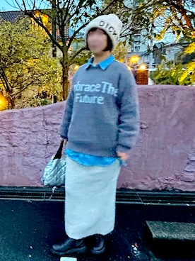 「アイテム（帽子）」を使った、ゆゆゆさん（レディース・153cm・40代）の冬コーディネート