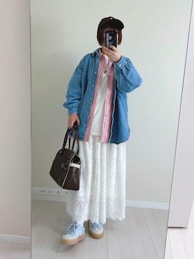 ゆゆゆ（母。時々、娘）さん（レディース・153cm）の春コーディネート