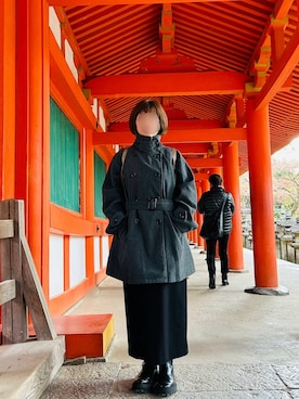 「アイテム（ワンピース/ドレス）」を使った、ゆゆゆさん（レディース・153cm・40代）の冬コーディネート