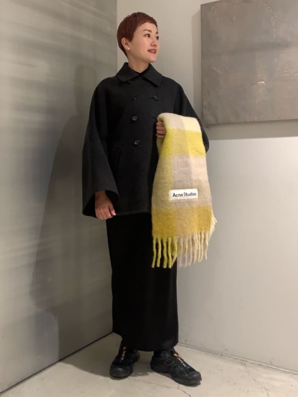 DES PRES（デ・プレ）の「ウールモッサ ステンカラーミディ