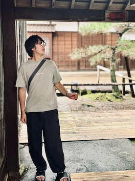 「アイテム（サングラス）」を使った、primryoさん（メンズ・173cm）の秋コーディネート